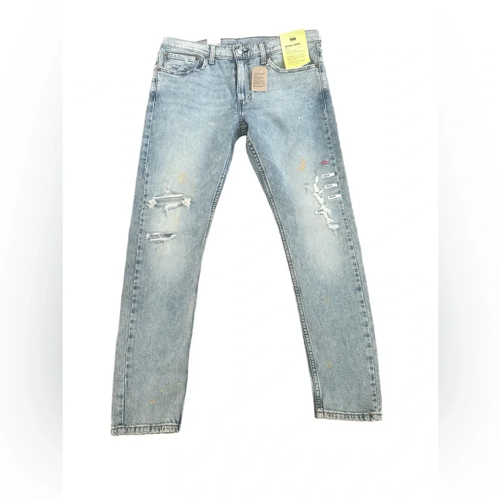 NWT Men’s Levi’s Skinny Taper‎ Paint Splatter Jeans 32 x 32
